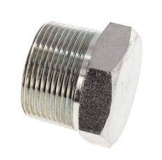 1 1/4'' NPT Male Zinc plated Steel Closing plug with Outer Hex 80 Bar