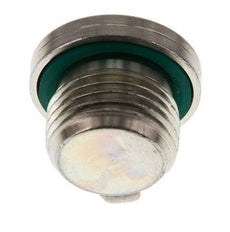 G 1/2'' Male Zinc plated Steel Closing plug with Inner Hex and FKM Seal 400 Bar [2 Pieces]