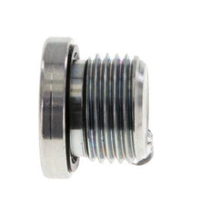 G 1/2'' Male Zinc plated Steel Closing plug with Inner Hex and NBR seal 400 Bar [2 Pieces]
