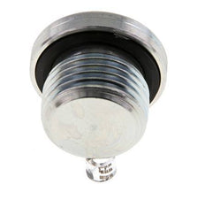 G 1/2'' Male Zinc plated Steel Closing plug with Inner Hex and NBR seal 400 Bar [2 Pieces]