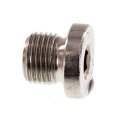G 1/8'' Stainless steel Closing plug with Inner Hex 40 Bar