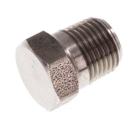 1/8'' NPT Male Stainless steel Closing plug with Outer Hex 345 Bar
