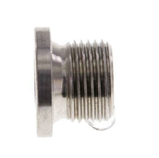 G 3/8'' Stainless steel Closing plug with Inner Hex 40 Bar