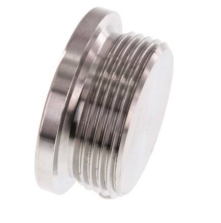 G 1 1/4'' Stainless steel Closing plug with Inner Hex 40 Bar
