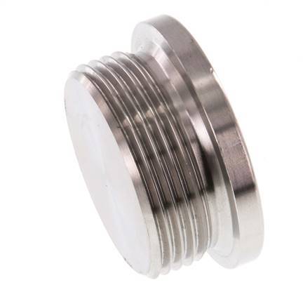 G 1 1/4'' Stainless steel Closing plug with Inner Hex 40 Bar