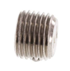 M10x1 Stainless steel Closing plug with Inner Hex without collar (conical) 40 Bar