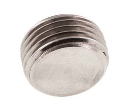 G 1/2'' Stainless steel Closing plug with Inner Hex without collar 40 Bar