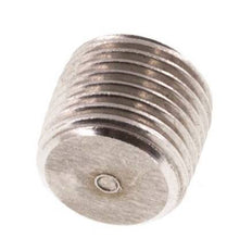 G 1/8'' Stainless steel Closing plug with Inner Hex without collar 40 Bar