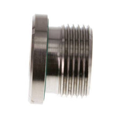 G 3/4'' Male Stainless steel Closing plug with Inner Hex and FKM Seal 400 Bar