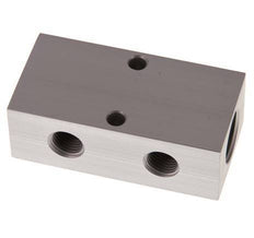 2xG 1/2'' x 2xG 1/4'' Aluminium Distributor Block One-sided 16 Bar