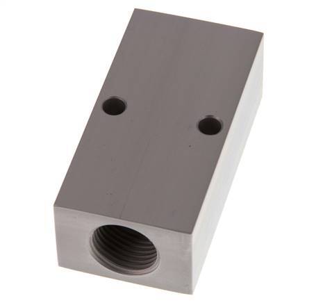 2xG 1/2'' x 2xG 1/4'' Aluminium Distributor Block One-sided 16 Bar