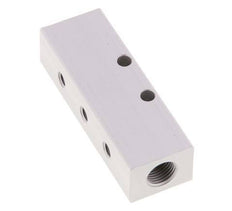 2xG 1/8'' x 3xM5 Aluminium Distributor Block One-sided 16 Bar