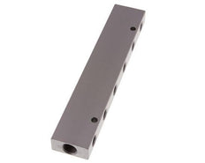 2xG 3/8'' x 12xG 1/4'' Aluminium Distributor Block Double-sided 16 Bar