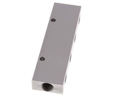 2xG 3/8'' x 8xG 1/4'' Aluminium Distributor Block Double-sided 16 Bar