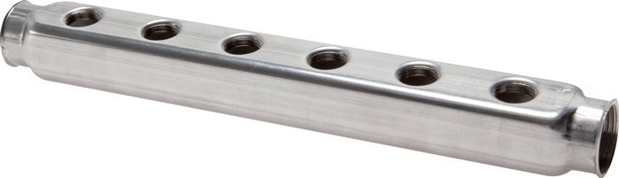 2xG 1'' x 9xG 1/2'' Stainless steel Distributor Block One-sided 10 Bar