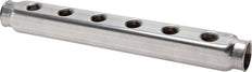 2xG 1'' x 6xG 1/2'' Stainless steel Distributor Block One-sided 10 Bar