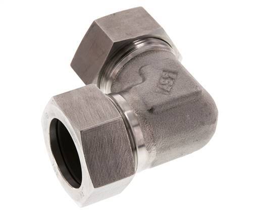 35L Stainless steel 90 deg Elbow Cutting ring 160 Bar DIN 2353