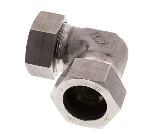 35L Stainless steel 90 deg Elbow Cutting ring 160 Bar DIN 2353