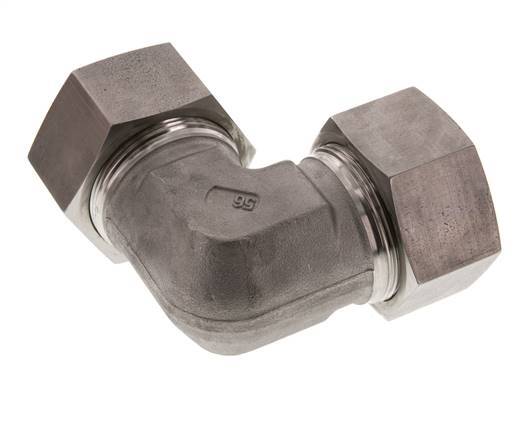 38S Stainless steel 90 deg Elbow Cutting ring 315 Bar DIN 2353