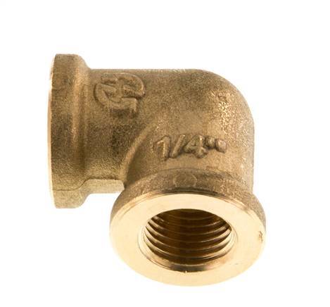G 1/4'' Brass 90 deg Elbow Fitting 16 Bar [2 Pieces]