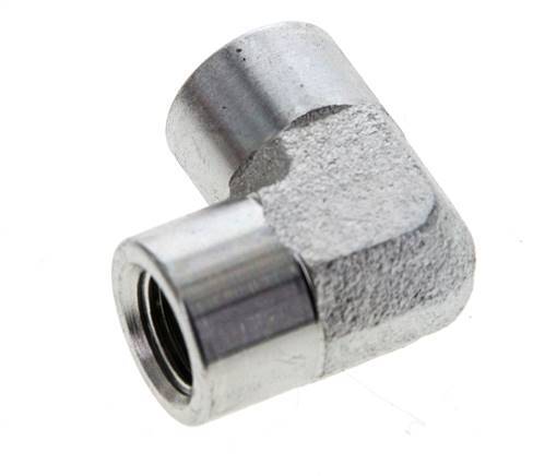 1/8'' NPT Zinc plated Steel 90 deg Elbow Fitting 345 Bar - Hydraulic