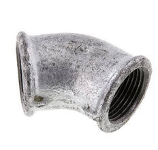 Rp 3/4'' Zinc plated Cast iron 45 deg Elbow Fitting 25 Bar [2 Pieces]