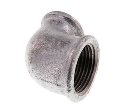 Rp 1'' x Rp 1/2'' Zinc plated Cast iron 90 deg Elbow Fitting 25 Bar [2 Pieces]