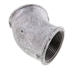 Rp 1 1/2'' Zinc plated Cast iron 45 deg Elbow Fitting 25 Bar