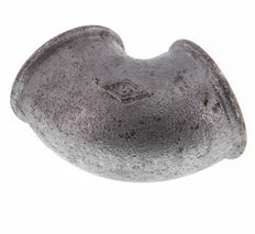 Rp 1 1/2'' Zinc plated Cast iron 90 deg Elbow Fitting 25 Bar