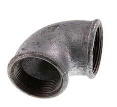 Rp 1 1/2'' Zinc plated Cast iron 90 deg Elbow Fitting 25 Bar