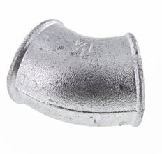 Rp 1 1/4'' Zinc plated Cast iron 45 deg Elbow Fitting 25 Bar