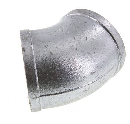 Rp 3'' Zinc plated Cast iron 45 deg Elbow Fitting 25 Bar