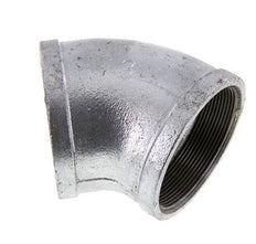 Rp 3'' Zinc plated Cast iron 45 deg Elbow Fitting 25 Bar