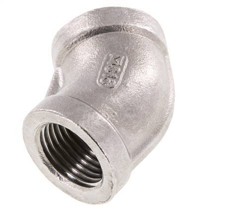 Rp 1/2'' Stainless steel 45 deg Elbow Fitting 16 Bar