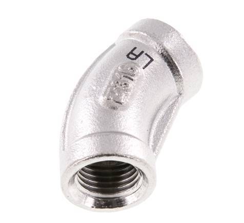 Rp 1/4'' Stainless steel 45 deg Elbow Fitting 16 Bar [2 Pieces]