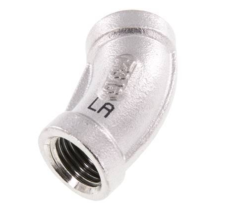 Rp 1/4'' Stainless steel 45 deg Elbow Fitting 16 Bar [2 Pieces]