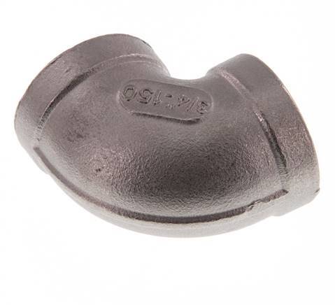 Rp 3/4'' Stainless steel 90 deg Elbow Fitting 16 Bar