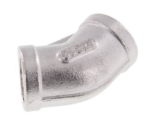 Rp 3/8'' Stainless steel 45 deg Elbow Fitting 16 Bar [2 Pieces]