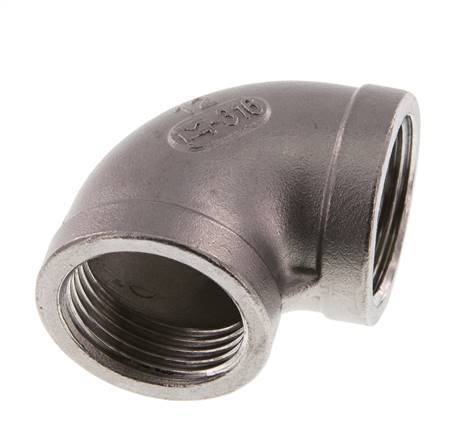 Rp 1'' Stainless steel 90 deg Elbow Fitting 16 Bar