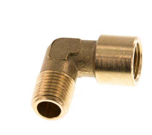 G 1/4'' x R 1/4'' F/M Brass 90 deg Elbow Fitting 16 Bar [2 Pieces]