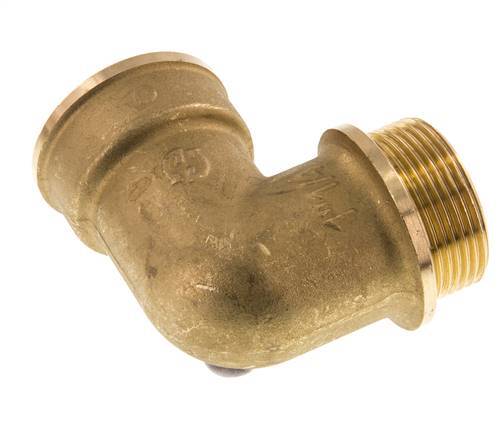 G 1 1/4'' F/M Brass 90 deg Elbow Fitting 16 Bar