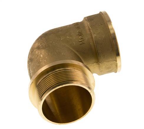 G 2'' F/M Brass 90 deg Elbow Fitting 16 Bar