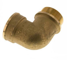 G 2'' F/M Brass 90 deg Elbow Fitting 16 Bar