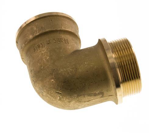 G 2'' F/M Brass 90 deg Elbow Fitting 16 Bar