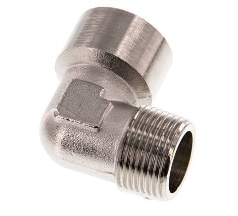 G 3/4'' x R 3/4'' F/M Nickel plated Brass 90 deg Elbow Fitting 16 Bar