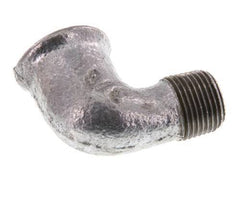 Rp 3/8'' x R 3/8'' F/M Zinc plated Cast iron 90 deg Elbow Fitting 25 Bar [2 Pieces]