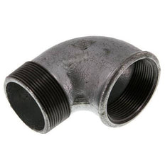 Rp 2'' x R 2'' F/M Zinc plated Cast iron 90 deg Elbow Fitting 25 Bar