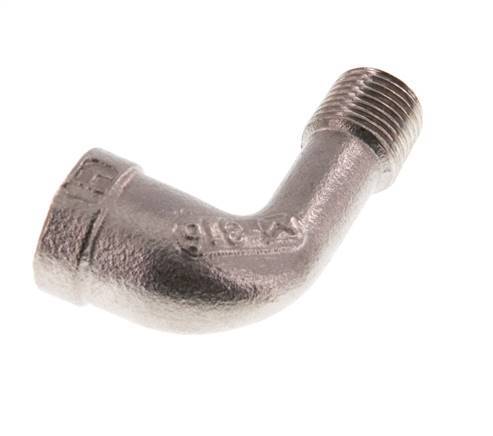 Rp 1/8'' x R 1/8'' F/M Stainless steel 90 deg Elbow Fitting 10 Bar [2 Pieces]