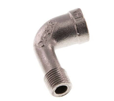 Rp 1/8'' x R 1/8'' F/M Stainless steel 90 deg Elbow Fitting 10 Bar [2 Pieces]