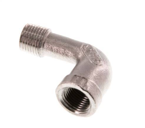 Rp 1/8'' x R 1/8'' F/M Stainless steel 90 deg Elbow Fitting 10 Bar [2 Pieces]